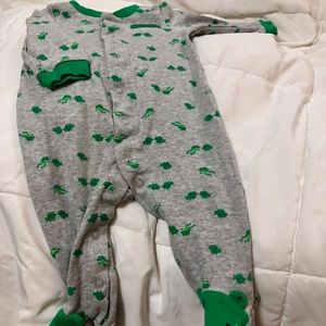 Frog Footies Pajamas button up